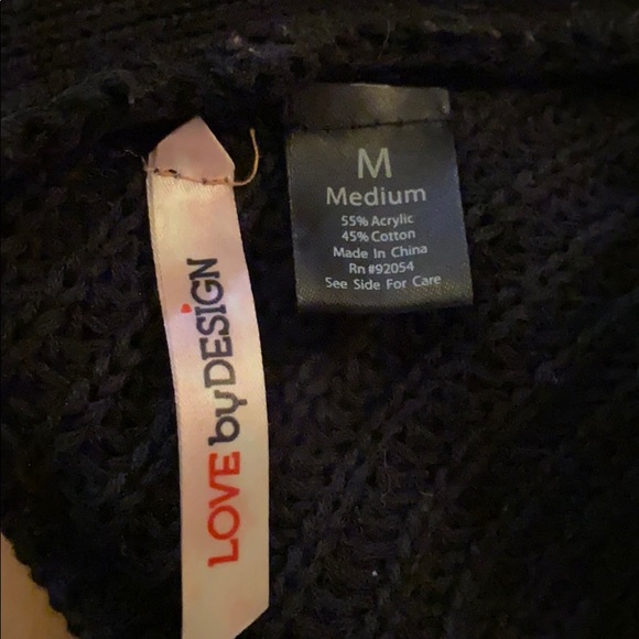 Nordstrom Black Lace Up Back Sweater - Picture 7 of 7